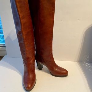 Marina Romano  Tall Brown Leather Boots S7.5/38